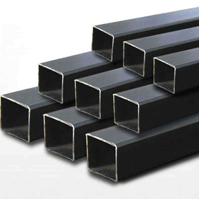 Tubo di carbonio standard ASTM 4x4 nero MS tubo quadrato in acciaio spessore 1,5 mm per materiali da costruzione