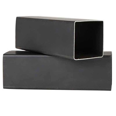 Tubo di carbonio standard ASTM 4x4 nero MS tubo quadrato in acciaio spessore 1,5 mm per materiali da costruzione