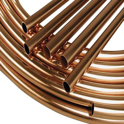 Tubo di rame puro polito per aria condizionata 1/4'' 3/8' 1/2' 3/4' tubo di rame per sistemi di raffreddamento e ventilazione