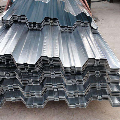 Piastra di copertura in acciaio ondulato rivestito galvanizzato Piastra di copertura rivestita in zinco per la costruzione di metallo Zic 30-150g Z10-Z29 Rivestimento