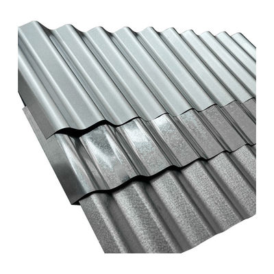 Piastra di copertura in acciaio ondulato rivestito galvanizzato Piastra di copertura rivestita in zinco per la costruzione di metallo Zic 30-150g Z10-Z29 Rivestimento