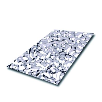 Acqua ondulata pannello di parete in metallo in acciaio inossidabile per larghezza personalizzata e tecnica di laminatura a freddo laminata a caldo