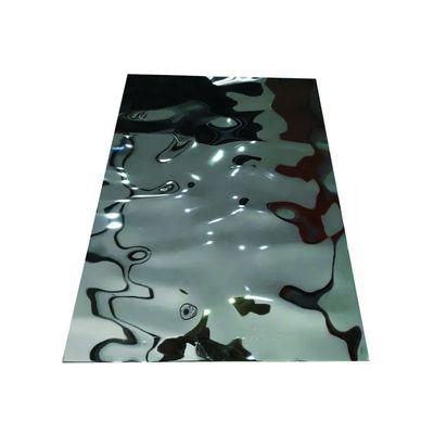 Acqua ondulata pannello di parete in metallo in acciaio inossidabile per larghezza personalizzata e tecnica di laminatura a freddo laminata a caldo