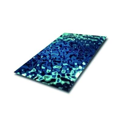 Acqua ondulata pannello di parete in metallo in acciaio inossidabile per larghezza personalizzata e tecnica di laminatura a freddo laminata a caldo