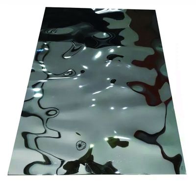 Acqua ondulata pannello di parete in metallo in acciaio inossidabile per larghezza personalizzata e tecnica di laminatura a freddo laminata a caldo