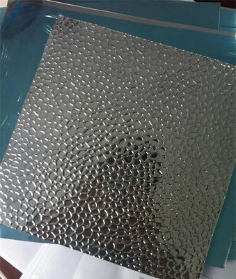 Fogli di acciaio inossidabile Spessore 0.1-200mm Orange Peel Pattern SUS 304 Grade Good Embossed Coils Foils Isolation Board