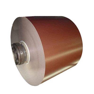 Larghezza 1001-1250 mm Zhongyu Customized Galvanized Steel Coil Prepinted Steel Coil PPGI con Ral 8019 Tolleranza ±1%