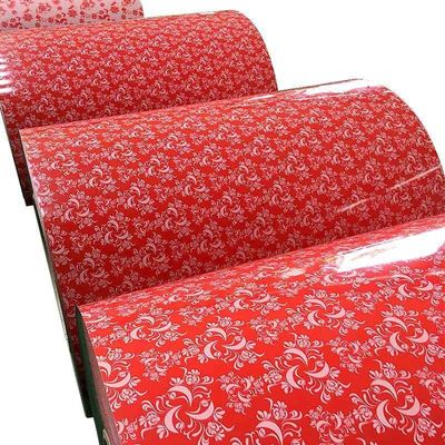 ISO9001 certificato Zhongyu Flower PPGI Prime Coils Lastre di copertura con acciaio galvanizzato pre-tinto in tutti i colori RAL