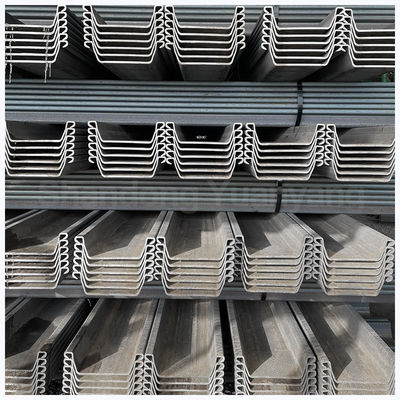 ASTM Standard laminato a caldo laminato a freddo Larssen Interlocking 9M 12M 15M 18M Z Steel Sheet Piling per le esigenze del cliente