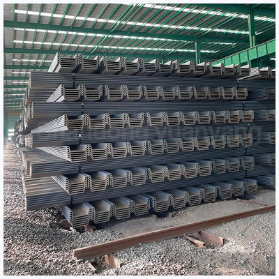ASTM Standard laminato a caldo laminato a freddo Larssen Interlocking 9M 12M 15M 18M Z Steel Sheet Piling per le esigenze del cliente
