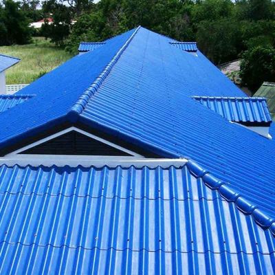 Materiali da costruzione in acciaio Zhongyu PPGI corrugato galvanizzato ferro zinco pannelli di lamiera di tetto metallici con struttura speciale del tetto