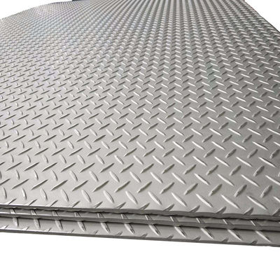 Finitura superficiale in acciaio inossidabile, piastra a scacchi decorativa con standard ASTM e tecnica di laminatura a caldo/rigida