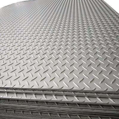 Finitura superficiale in acciaio inossidabile, piastra a scacchi decorativa con standard ASTM e tecnica di laminatura a caldo/rigida