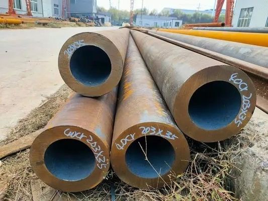 Tubi in acciaio al carbonio senza cuciture leggermente oliati per la costruzione di tubi rotondi quadrati e rettangolari di varie forme