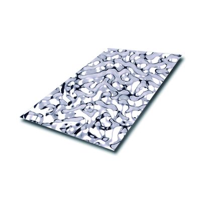 No3 Rifinitura superficiale Rippe d'acqua Decorativa lamiera in acciaio inossidabile Fabbricazione di pannelli di pareti metalliche Fornire servizi di lavorazione dell'acciaio