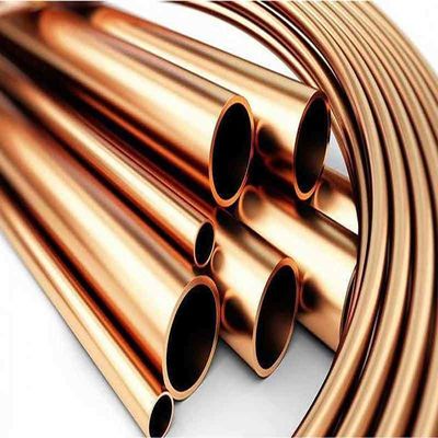 Tubo di rame senza cuciture 0.1mm 50mm Spessore 10 piedi di lunghezza per la saldatura del rame- Fos Copper Brazing Alloy Cu Min 99,9%