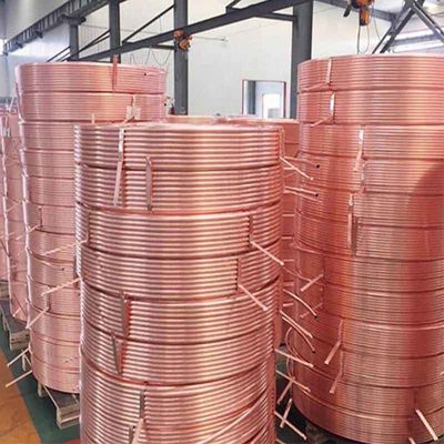 Tubo di rame senza cuciture 0.1mm 50mm Spessore 10 piedi di lunghezza per la saldatura del rame- Fos Copper Brazing Alloy Cu Min 99,9%