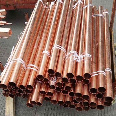 Tubo di rame senza cuciture 0.1mm 50mm Spessore 10 piedi di lunghezza per la saldatura del rame- Fos Copper Brazing Alloy Cu Min 99,9%