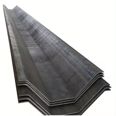 Parete di ritenuta dell'acqua laminata a caldo galvanizzata A660 pilastri in lamiera di acciaio al carbonio connettore tipo Z per la costruzione di lamiere piatte