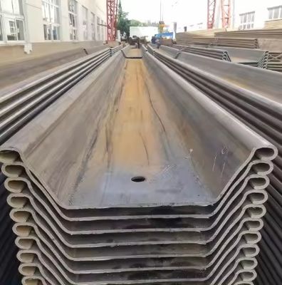 Parete di ritenuta dell'acqua laminata a caldo galvanizzata A660 pilastri in lamiera di acciaio al carbonio connettore tipo Z per la costruzione di lamiere piatte