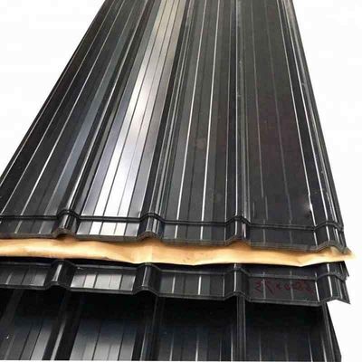 Larghezza 700-2000MM Full Hard 18 Gauge Color Coated PPGI PPGL lamiera di acciaio per la copertura corrugata piastrelle Zhongyu