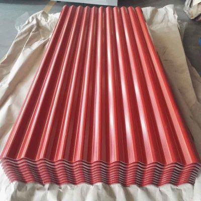 Carta di copertura in zinco ondulato PPGI rivestita di colore per bobina di acciaio galvanizzato pre-tinto inciso Zhongyu