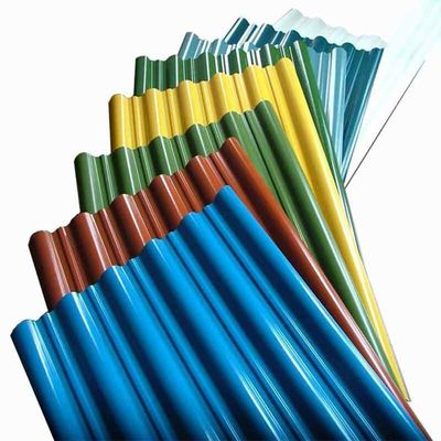 Carta di copertura in zinco ondulato PPGI rivestita di colore per bobina di acciaio galvanizzato pre-tinto inciso Zhongyu