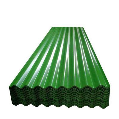Grado Colore cartone ondulato laminato a freddo 0,12-6 mm Tecnica laminato a caldo foglio di copertura in metallo ondulato ppgi 30-275 g/m2