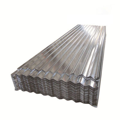 Decoiling 0.4mm 24 Gauge Galvanizzato 4ft x 16ft 35 Fogli di ferro lamiere di acciaio ondulato Piastrelle di acciaio scuotere Roofing Roof Metal Panels
