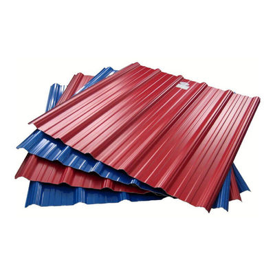 Materiale di lamiera di tetto di zinco PPGI Piastrelle di tetto 0,5 mm lamiere di tetto galvanizzate laminate a freddo con rivestimento a colori di superficie