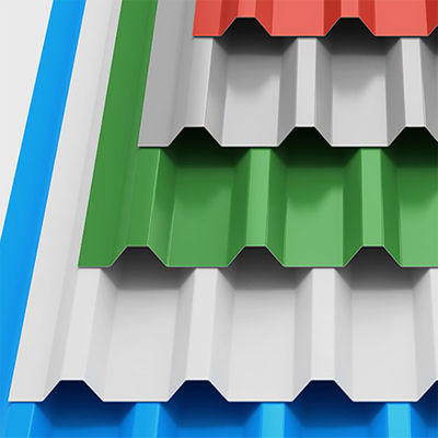 Materiale di lamiera di tetto di zinco PPGI Piastrelle di tetto 0,5 mm lamiere di tetto galvanizzate laminate a freddo con rivestimento a colori di superficie