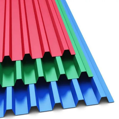 Materiale di lamiera di tetto di zinco PPGI Piastrelle di tetto 0,5 mm lamiere di tetto galvanizzate laminate a freddo con rivestimento a colori di superficie