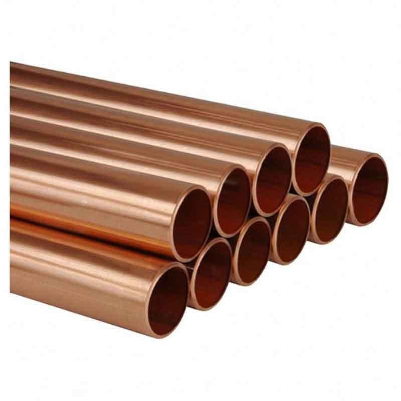 Tubo di rame puro polito per aria condizionata 1/4'' 3/8' 1/2' 3/4' tubo di rame per sistemi di raffreddamento e ventilazione