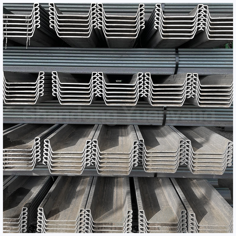 ASTM Standard laminato a caldo laminato a freddo Larssen Interlocking 9M 12M 15M 18M Z Steel Sheet Piling per le esigenze del cliente