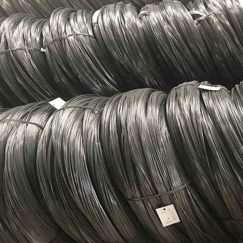 Zhongyu 82b filo di acciaio a molla ad alto tenore di carbonio di diametro personalizzato maglia di gabione tessuta fosfatata disegnata filo galvanizzato a basso tenore di carbonio