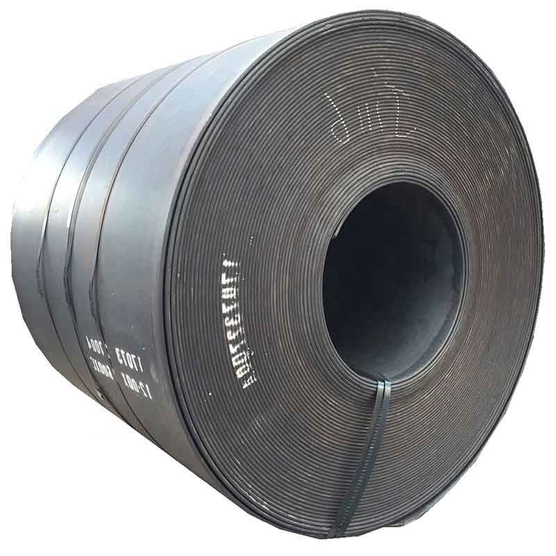 Spessore personalizzato standard ASTM Q235B laminato a caldo A572gr65 C1022 Q345 5mm 10mm 15mm bobina di acciaio al carbonio mite per la costruzione