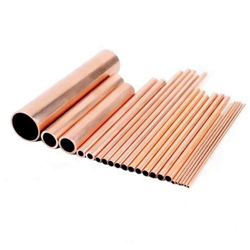 Tubo di rame senza cuciture 0.1mm 50mm Spessore 10 piedi di lunghezza per la saldatura del rame- Fos Copper Brazing Alloy Cu Min 99,9%