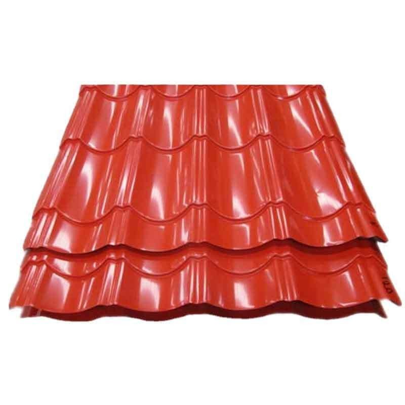 Piastra di acciaio ondulato per tetto di costruzione 3mx1mx0.4mm PPGI PPGL Piastra di tetto rivestita a colori galvanizzati con certificato CE