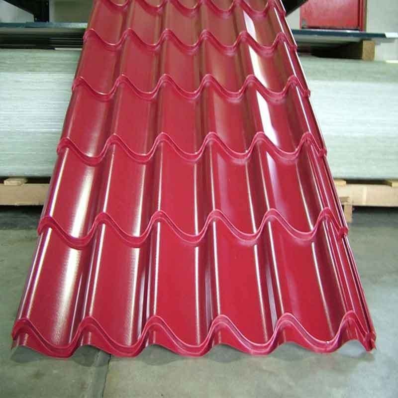 Grado Colore cartone ondulato laminato a freddo 0,12-6 mm Tecnica laminato a caldo foglio di copertura in metallo ondulato ppgi 30-275 g/m2